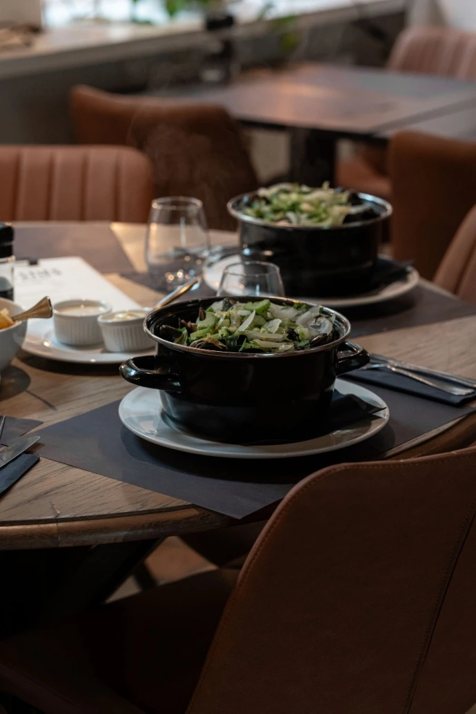 Mosselen in de pot bij brasserie Den Bonten Os in Overijse
